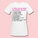 T-shirt donna "Le frasi che un uomo non dovrebbe mai dirmi"