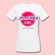 T-shirt donna "Hard Rock Girl" Hard Rock Cafe inspired, personalizzabile con il nome della tua città!