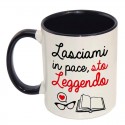 Tazza con stampa "Lasciami in pace, sto leggendo"