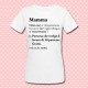 T-shirt donna "Mamma: definizione divertente del dizionario", idea regalo per la Festa della Mamma!