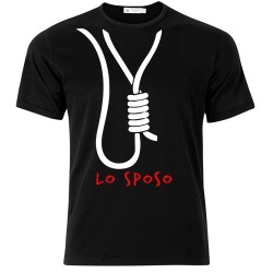 T-shirt uomo "Lo Sposo" cappio al collo, idea regalo per addio al celibato!