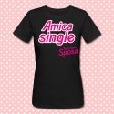 T-shirt donna "Amica single (team della sposa)" idea regalo per addio al nubilato!