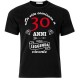 T-shirt uomo "La vita comincia a 30 anni", idea regalo per il compleanno!