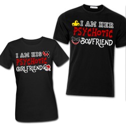 t-shirt di coppia lui e lei per san valentino e regali d'amore - Gattablu -  Stampa Personalizzata