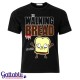 T-shirt uomo "The Walking Bread" fetta di pane zombie, The Walking Dead inspired, nera