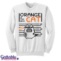 Felpa girocollo unisex uomo e donna "Orange is the new Cat", gatto in prigione, Orange is the new Black inspired