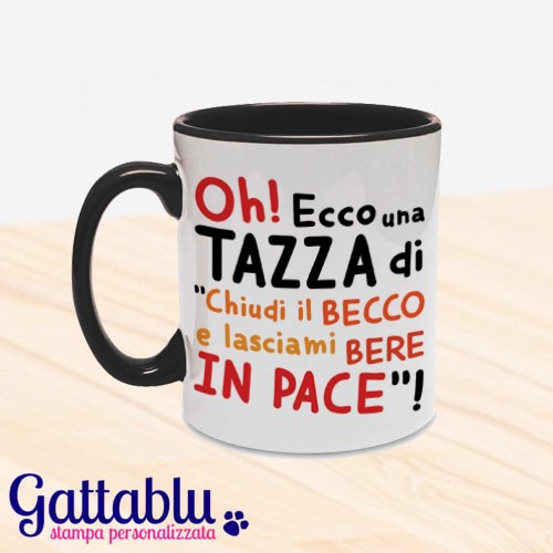 Set 2 tazze di coppia Mi ami? Di più, ti sopporto, idea regalo divertente  San Valentino