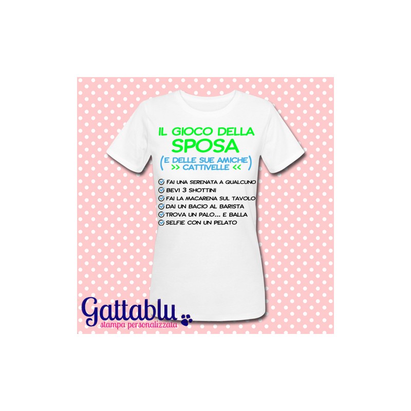 T-SHIRT GIOCO ADDIO al nubilato Lista delle cose da fare, personalizzabile!  EUR 22,90 - PicClick IT