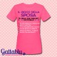 T-shirt donna "Il gioco della sposa e delle sue amiche cattivelle", penitenze Addio al Nubilato, personalizzabile