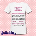 T-shirt donna "Curriculum della mamma", idea regalo per la festa della mamma