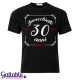 T-shirt uomo compleanno "Invecchiato 30 anni D.O.C." personalizzabile con data di nascita