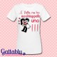 T-shirt donna "E' fatta: ne ho acchiappato uno!" idea regalo sposa, addio al nubilato