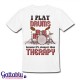 T-shirt uomo "I play drums because it's cheaper than therapy", batteria, batterista