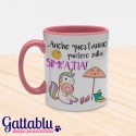 Tazza color "Punterò sulla simpatia" unicorno ciccione kawaii