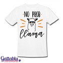 T-shirt uomo "No Probllama", lama divertente