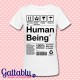 T-shirt donna "100% Human Being"