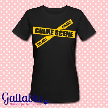 T-shirt donna "Crime Scene: do not cross"