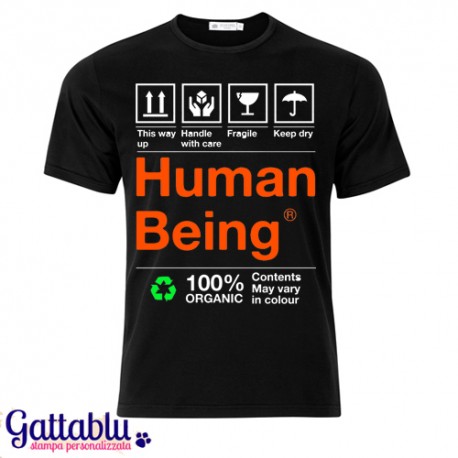 T-shirt uomo "100% Human Being"