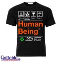 T-shirt uomo "100% Human Being"