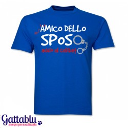 T-shirt uomo "Amico dello sposo" addio al celibato