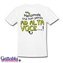 T-shirt uomo "Menomale che non penso ad alta voce"