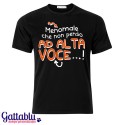 T-shirt uomo "Menomale che non penso ad alta voce"