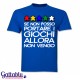 T-shirt uomo "Se non posso portare i giochi allora non vengo", gamer nerd