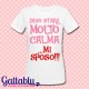 T-shirt donna "Devo stare molto calma... mi sposo!" idea regalo sposa Addio al Nubilato