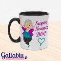 Tazza color "Super nonna DOC", festa dei nonni, personalizzabile!