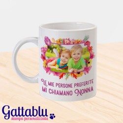 Tazza personalizzata con foto Che mondo sarebbe senza Nonna - Idea regalo  Nonna - Festa dei nonni