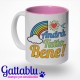 Tazza mug 11 oz Andrà tutto bene! Arcobaleno, frasi motivazionali, felicità, ottimismo!