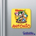 Calamita di compleanno Happy Birthday Cartoni Animati PERSONALIZZABILE con il nome! Idea per bomboniera!