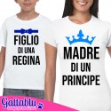 Coppia di t-shirt mamma e bimbo Madre di un Principe, Figlio di una Regina! Idea regalo madre e figlio!