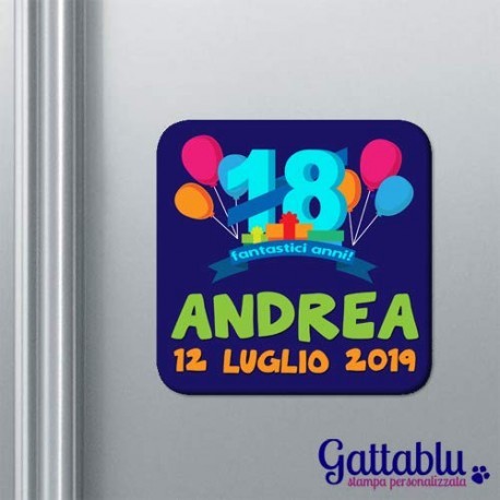 Set x 10 calamite compleanno 18 fantastici anni PERSONALIZZABILI con il  nome! Idea per bomboniera!