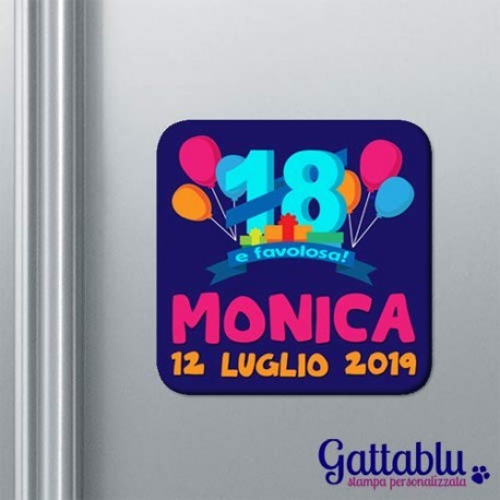 BOMBONIERE CALAMITE 18 ANNI CONFETTI COMPLEANNO BIRTHDAY CON NOME