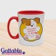 Tazza mug 11oz color Mi manchi tantissimo! Ti amo! Cagnolino e FRASE PERSONALIZZABILE! Amore amicizia a distanza!