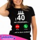 T-shirt donna I 40 mi chiamano ed io devo andare! Compleanno! Divertente idea regalo!