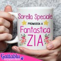 Tazza mug 11 oz Sorella Speciale promossa a Fantastica Zia! Idea regalo sorpresa per nipotino in arrivo!