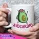 Tazza mug 11 oz Avocardio, avocado kawaii che fa cardio, divertente idea regalo per sport e dieta!