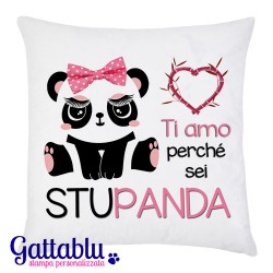 Federa Ti amo perché sei STUPANDA! Panda divertente kawaii, idea regalo d'amore, San Valentino!