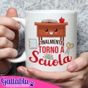 Tazza mug 11 oz bimbo e bimba Finalmente torno a scuola! Back to school!