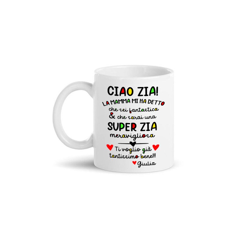 Tazza 11oz Stai per diventare zia! Sorpresa gravidanza