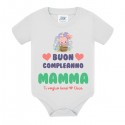 Body bimbo bimba Buon compleanno Mamma, ti voglio bene, firmato da... personalizzato con il nome!