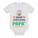 Body bimbo bimba Buon compleanno Papà, ti voglio bene, firmato da... personalizzato con il nome!