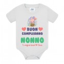 Body bimbo bimba Buon compleanno Nonno, ti voglio bene, firmato da... personalizzato con il nome!