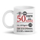 Tazza mug 11 oz Non compio 50 anni ma 18 più 32 di esperienza, fascino e saggezza!