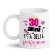 Tazza mug 11 oz L'età della perfezione! Idea regalo compleanno personalizzabile con il numero di anni che vuoi!