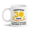 Tazza mug 11 oz Compiere anni la migliore vitamina, tempo di spremere la vita! Compleanno personalizzabile con numero che vuoi!