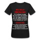 T-shirt donna nera Faq della psicologa, non leggo il pensiero! Regalo divertente psicologi!