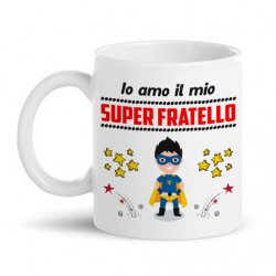 Tazza mug 11 oz Io amo il mio Super Fratello! Idea regalo divertente!